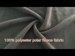 chất lượng cao đồ chơi áo khoác chất liệu giữ ấm đan polyester một mặt vải vải cực