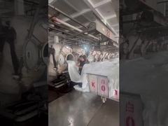 Quá trình quay phim tại chỗ của quá trình sản xuất của nhà máy dệt của Jiarui Textile Company